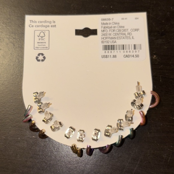 Claire's Multicolor Stackable Rings - Picture 2 of 2